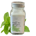 Mint Dry Dog Shampoo: Natural Waterless Deodorizing Pet Powder (6 Ounces)