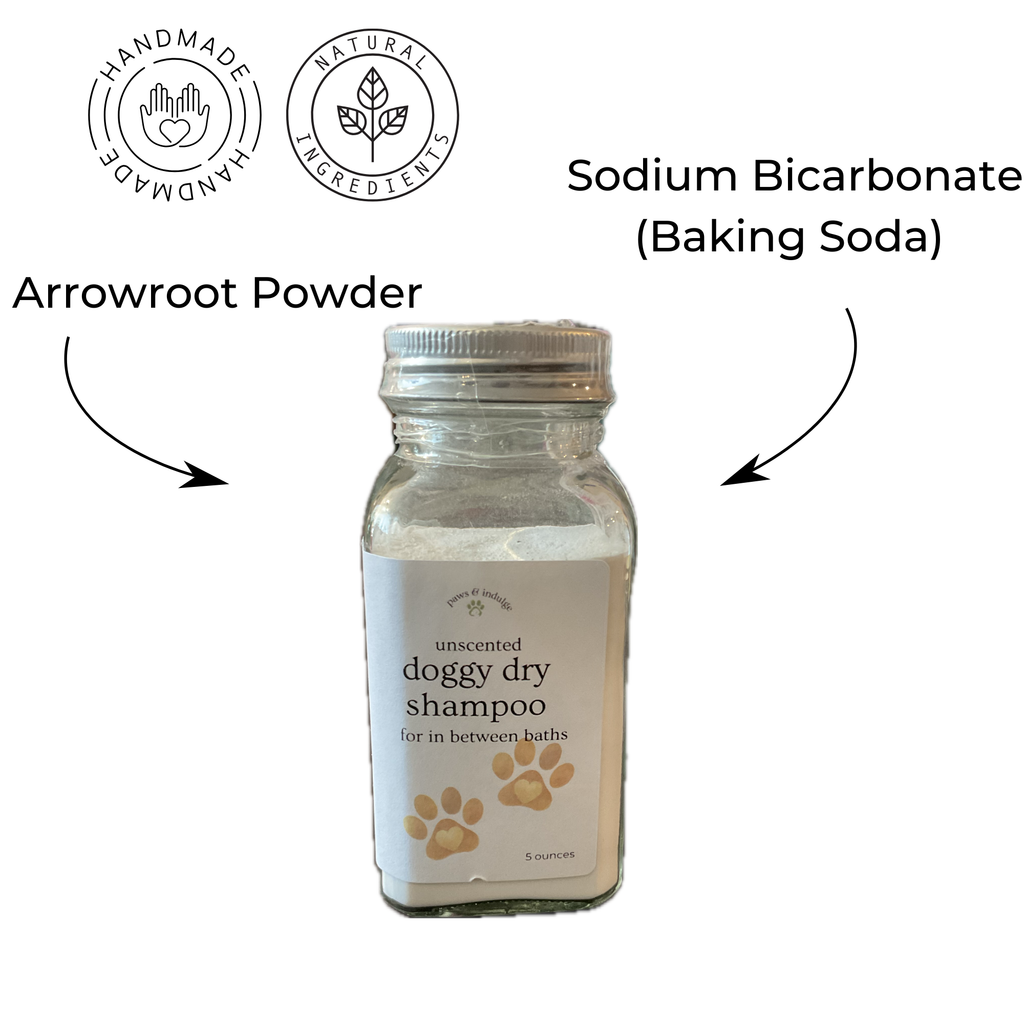 Unscented Dry Dog Shampoo: Waterless, Gentle, No Rinse - 6 oz