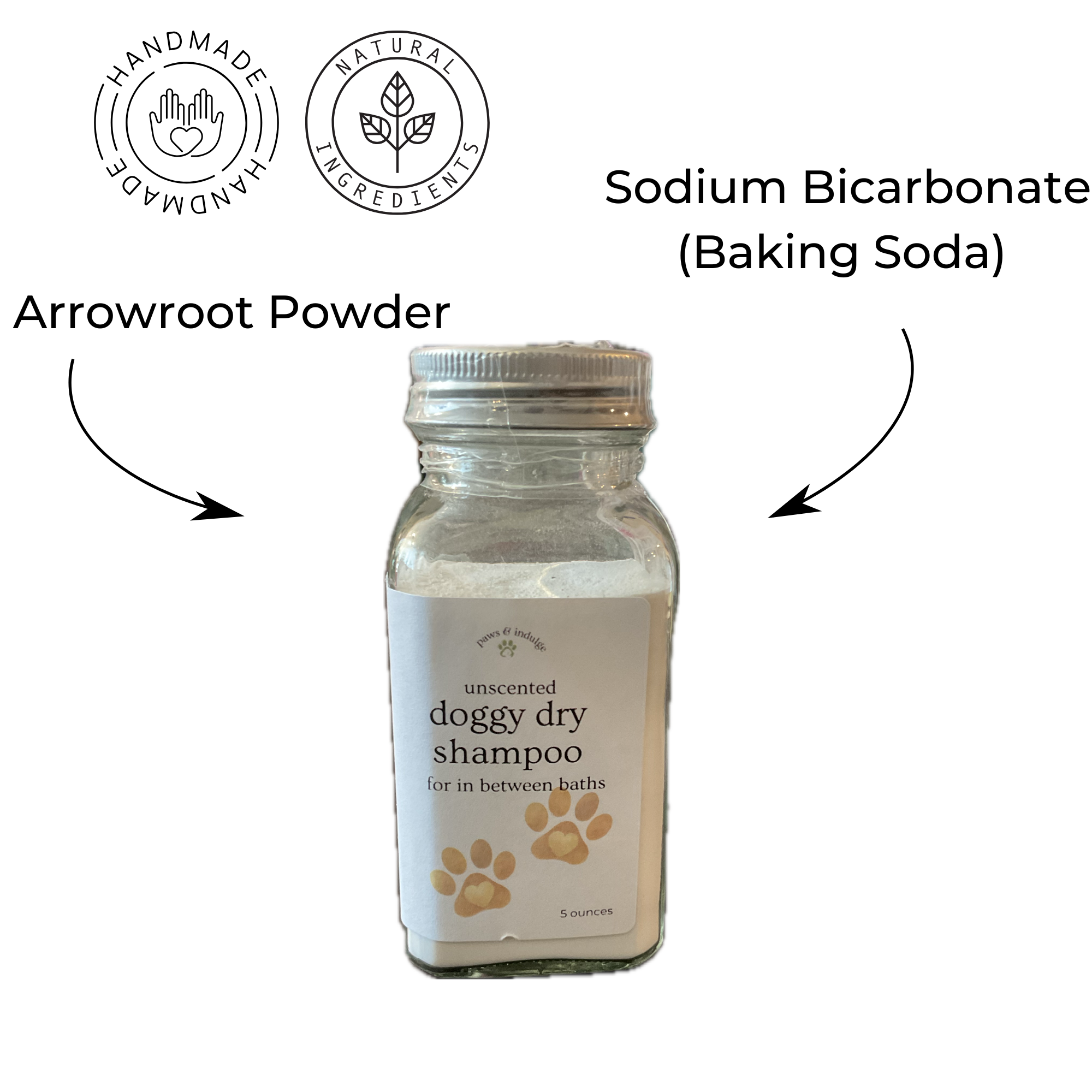 Lavender Dry Dog Shampoo: Gentle Waterless Cleaner for Sensitive Skin (6 ounce)