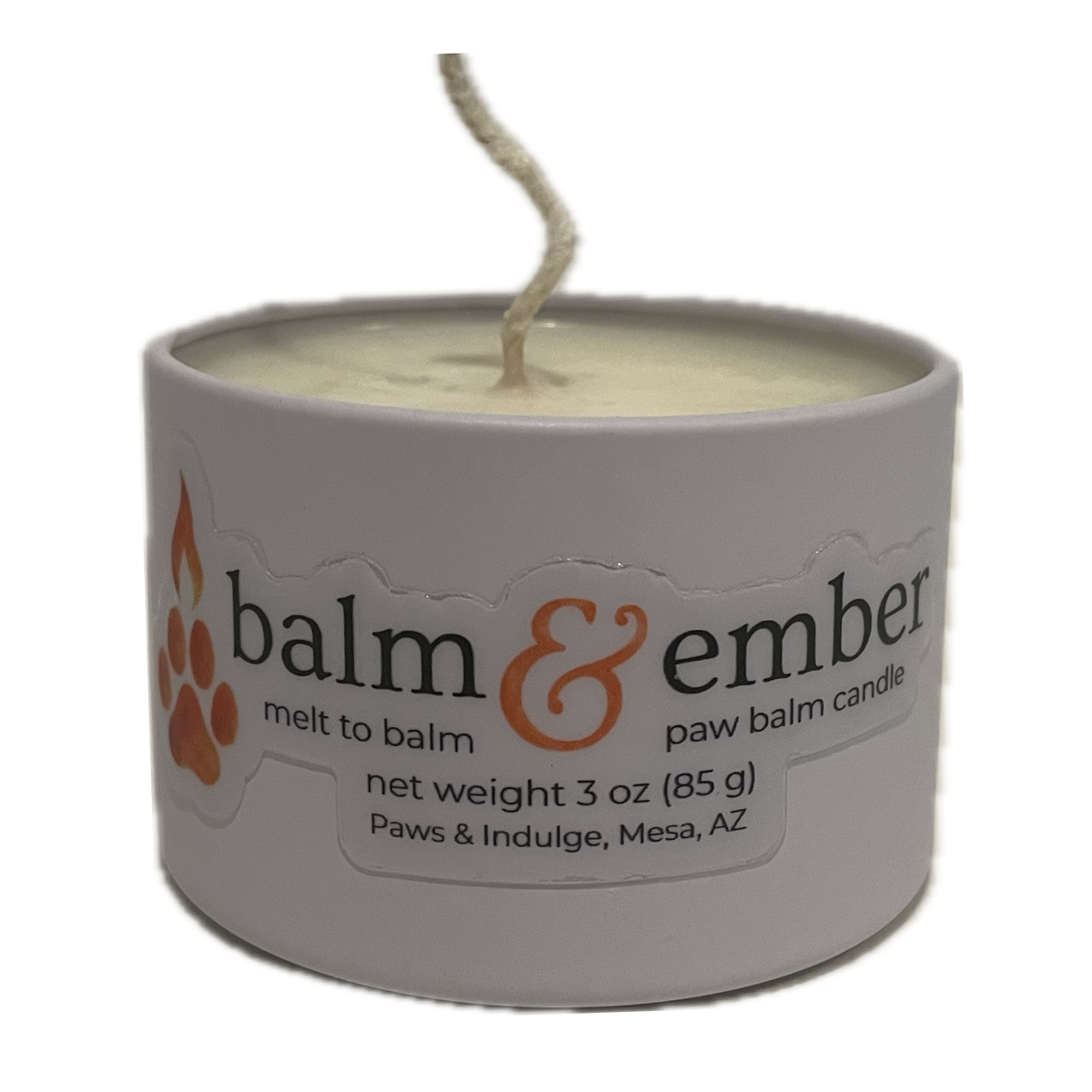Balm & Ember Unscented Paw Balm Candle