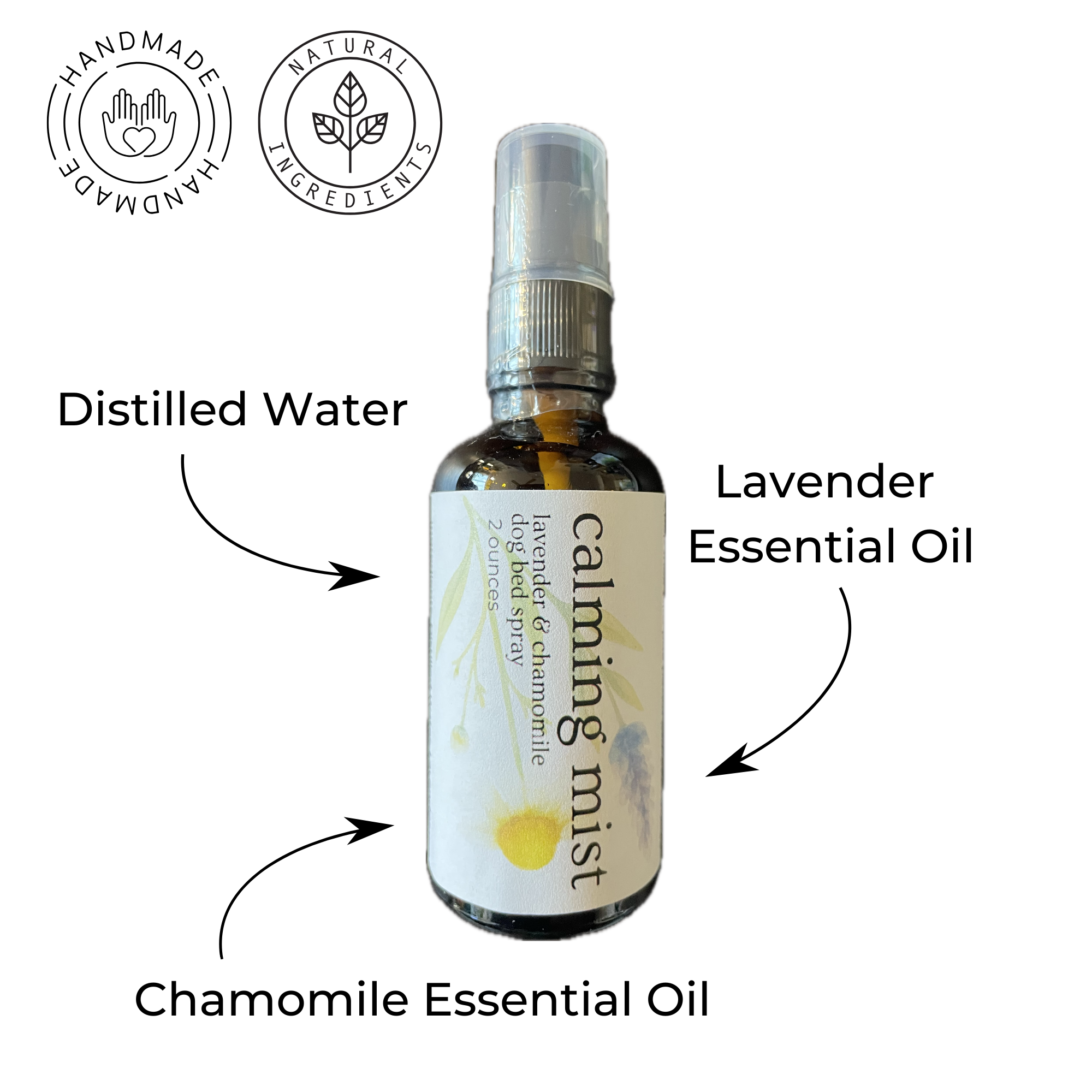 Calming Dog Bed Mist | Lavender Chamomile Sleep Spray | Luxury Relaxation for Dogs
