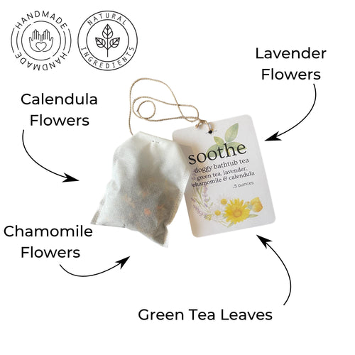 Dog Tub Tea | Lavender Chamomile Calendula Botanical Bath Soak