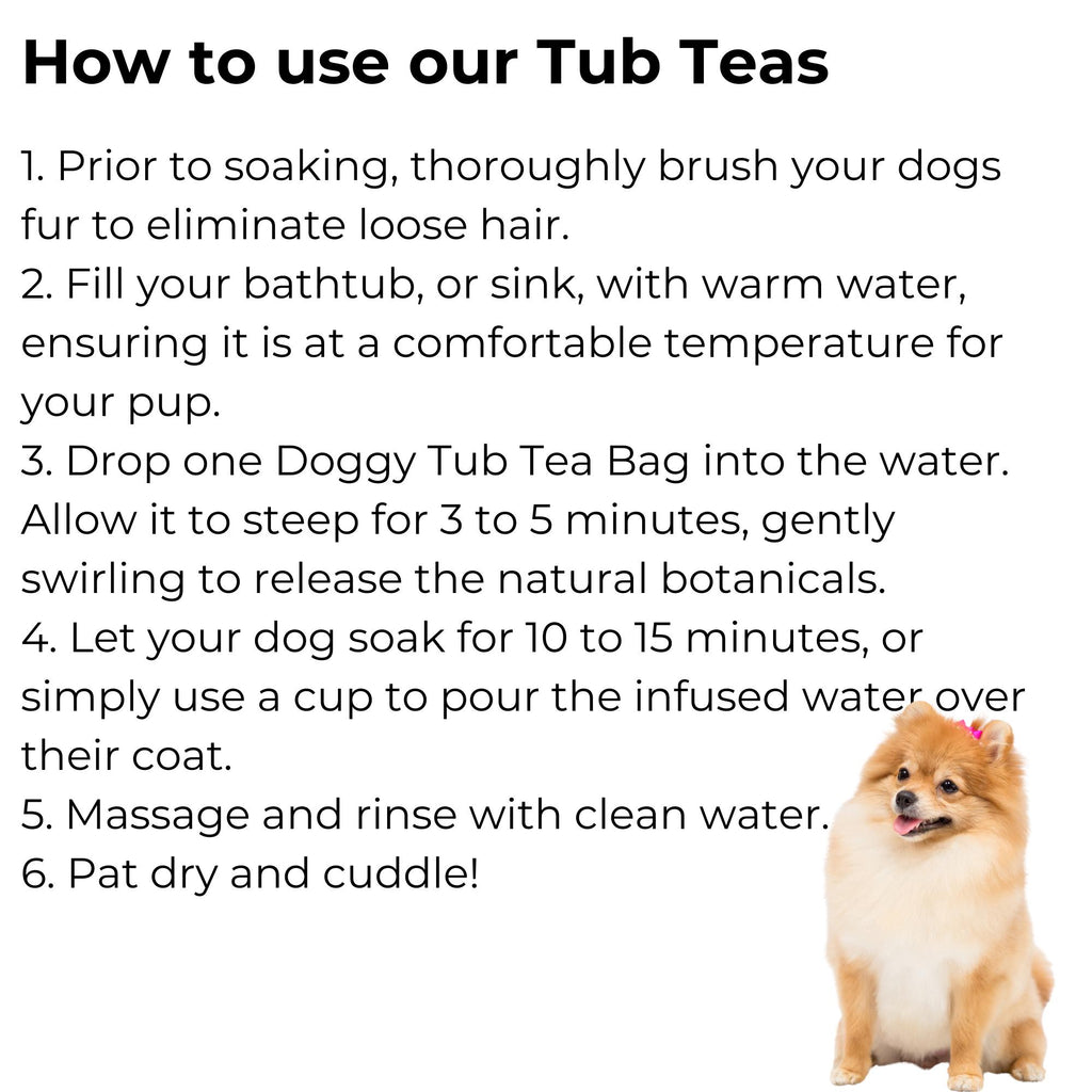 Botanical Dog Bath Tea | Rose, Chamomile & Mint