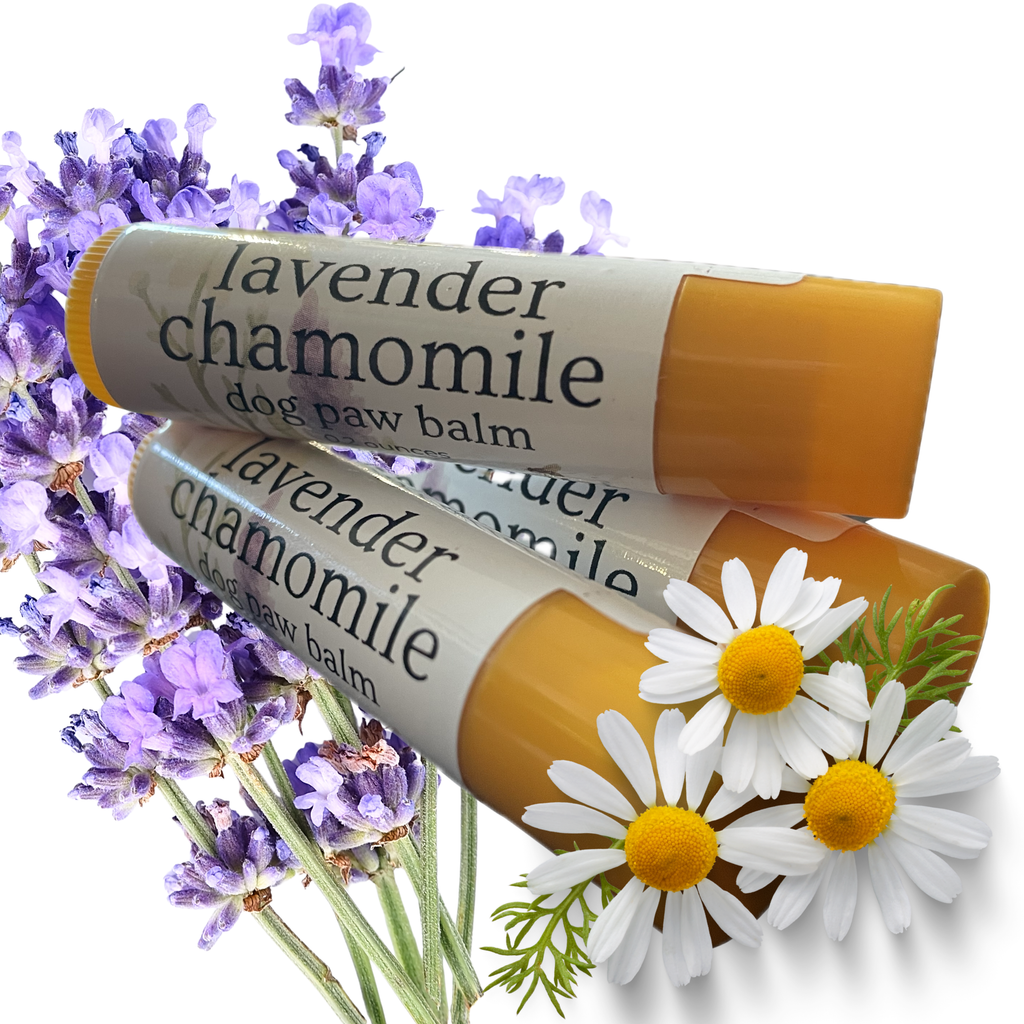 Lavender Chamomile Dog Paw Balm: Beeswax Soother