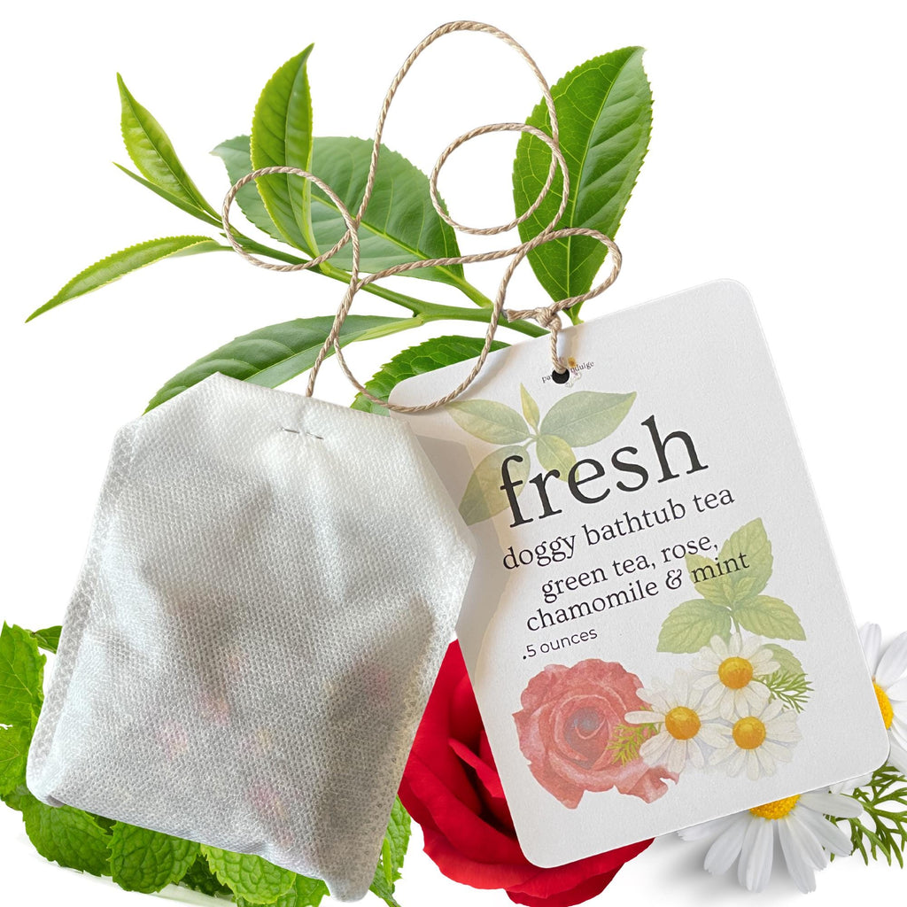 Botanical Dog Bath Tea | Rose, Chamomile & Mint