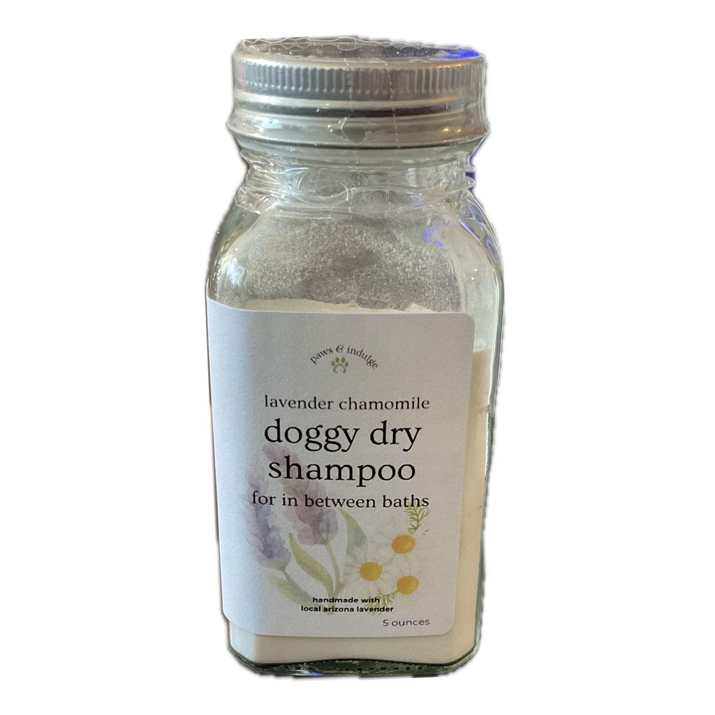 Lavender Chamomile Dry Dog Shampoo: Natural Waterless Grooming (6 ounce)