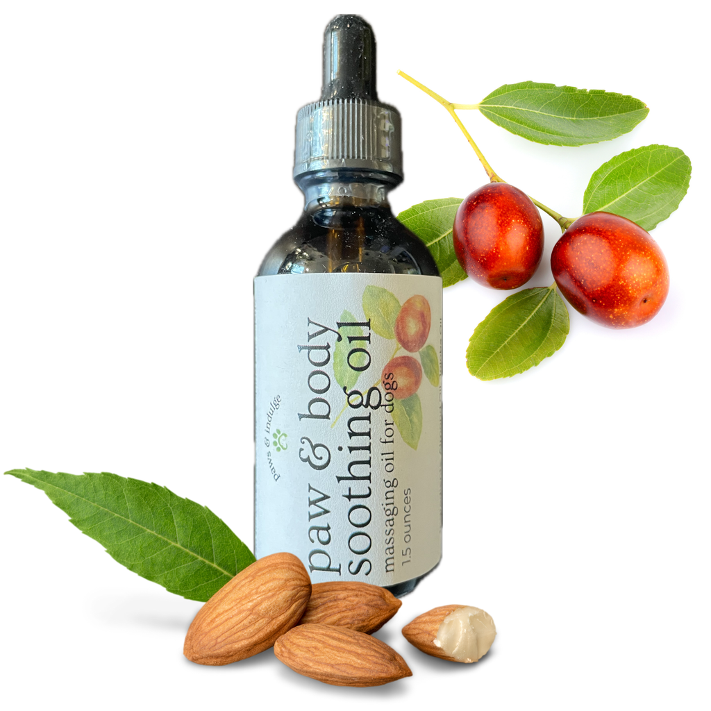 Luxury Dog Massage Oil: Natural Almond & Jojoba Soothing Blend