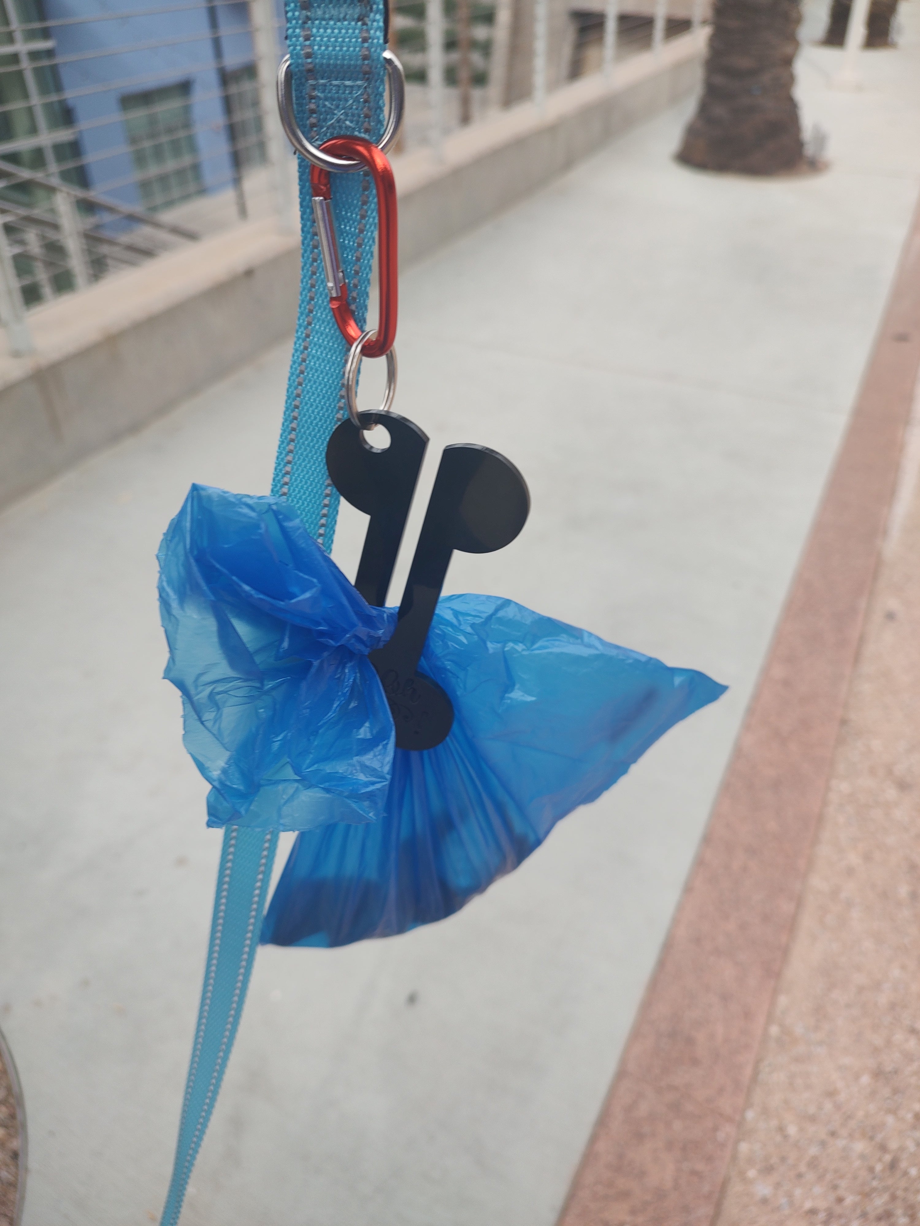 Oh Poop! Dog Poop Bag Holder | Funny Dog Waste Bag Dispenser | Bone-Shaped Leash Accessory | Durable Acrylic Poop Bag Holder