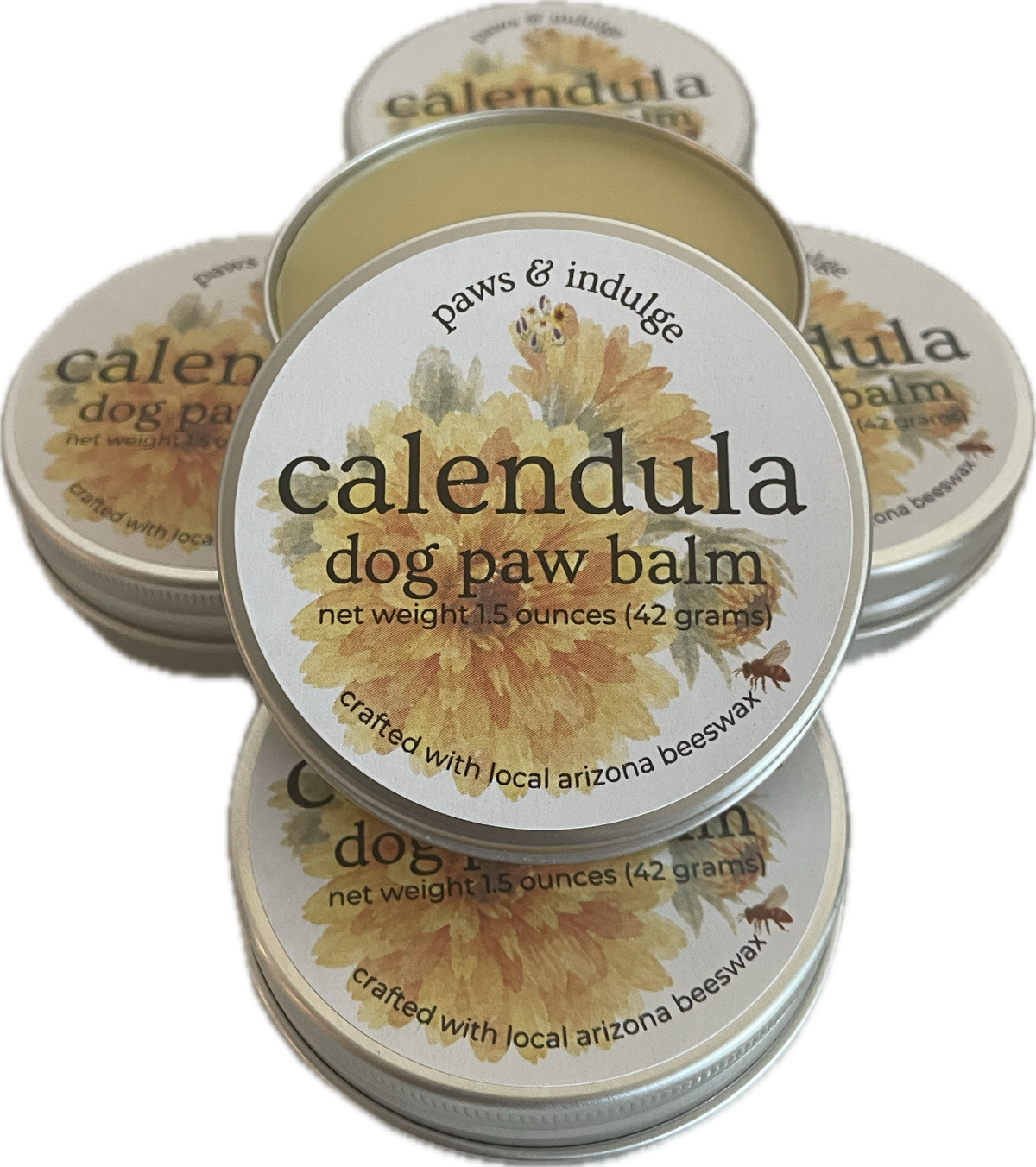 Calendula Dog Paw Balm | Made with Local Arizona Beeswax | 1.5 oz
