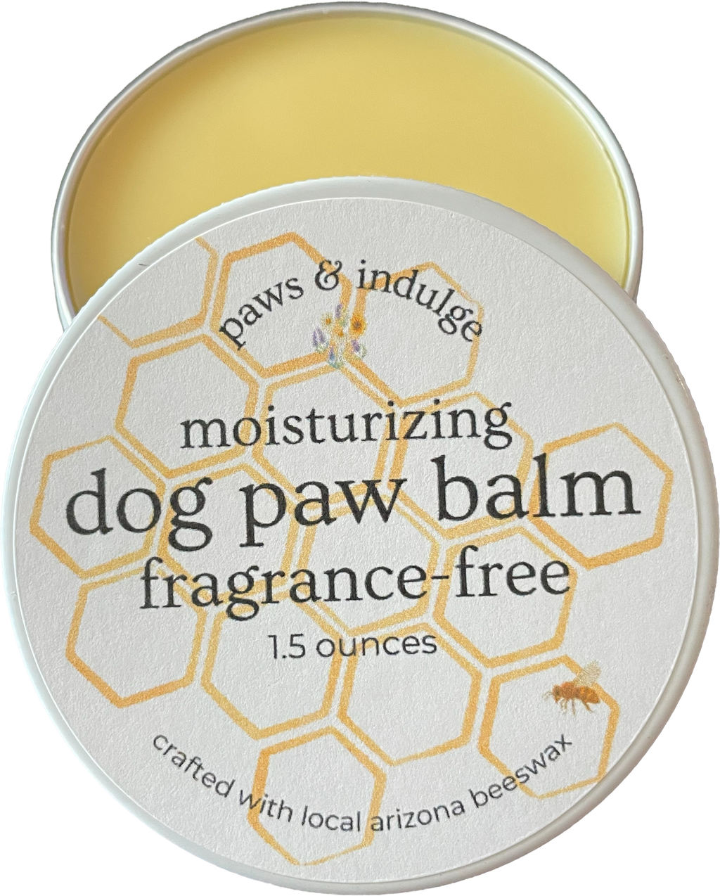 Moisturizing Dog Paw Balm in Metal Tin | 3-Ingredient Formula | Small-Batch