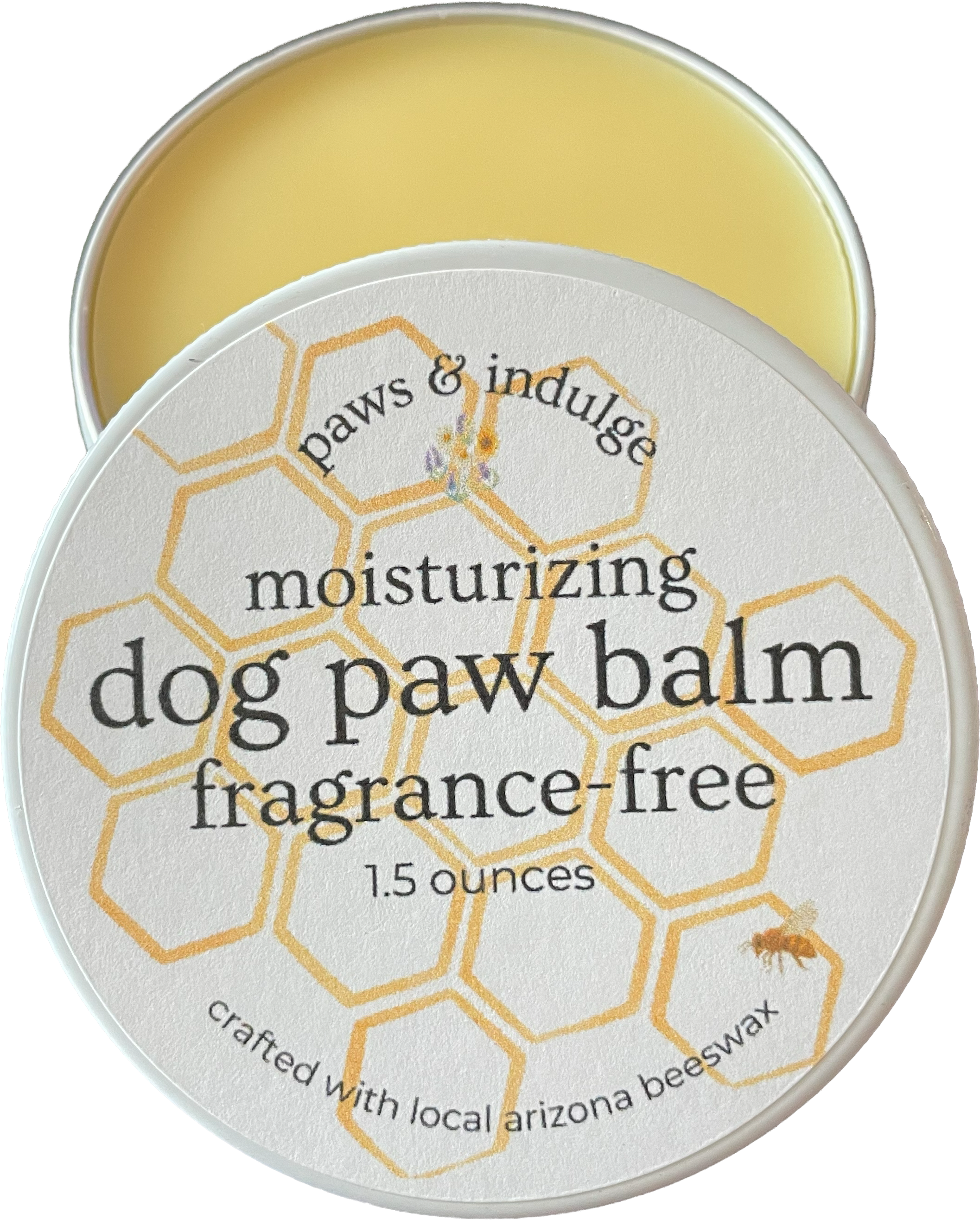 Moisturizing Dog Paw Balm in Metal Tin | 3-Ingredient Formula | Small-Batch