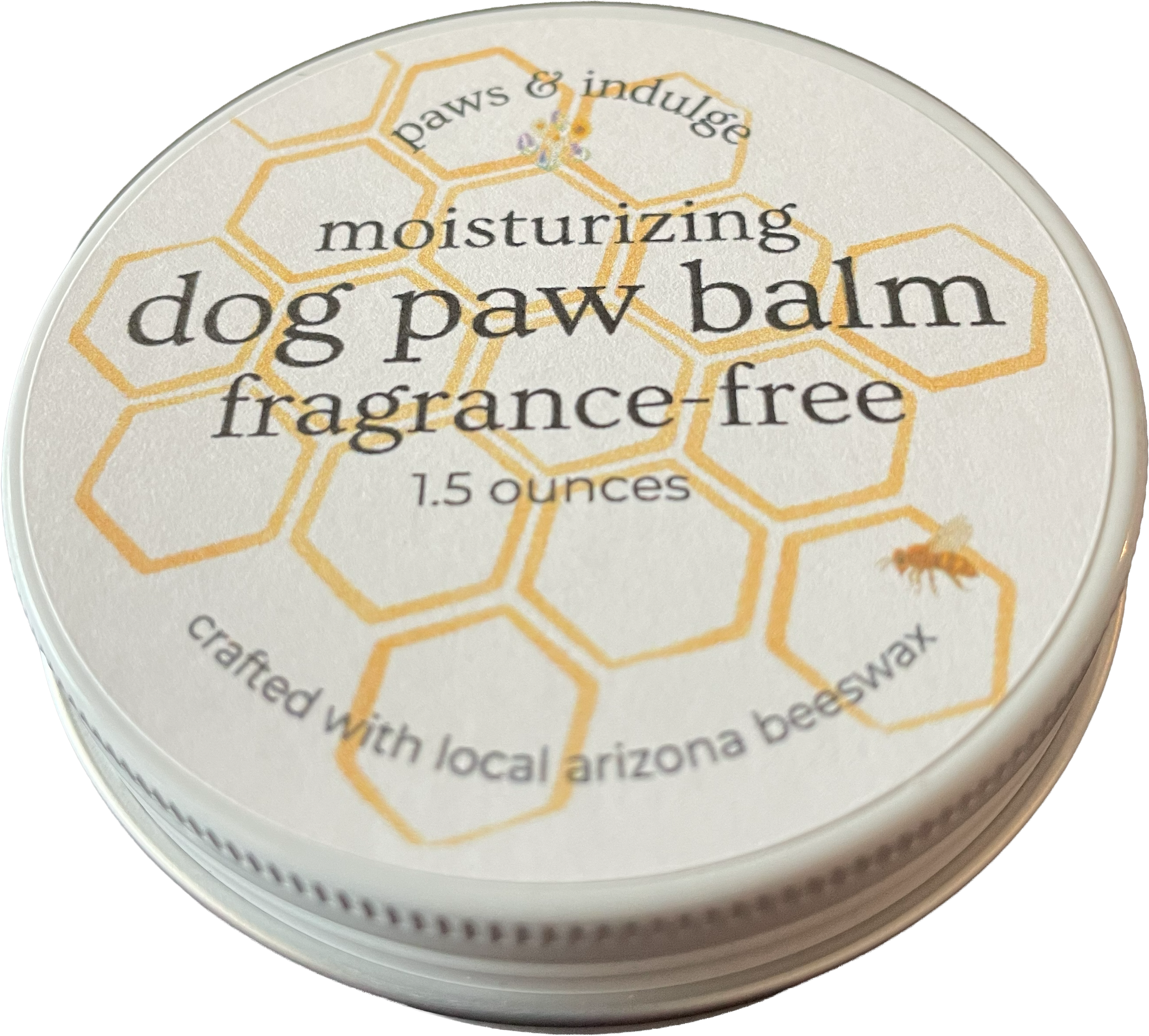 Moisturizing Dog Paw Balm in Metal Tin | 3-Ingredient Formula | Small-Batch