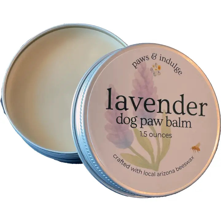 Lavender Dog Paw Balm: Handcrafted with Beeswax & Vitamin E (1.5 oz. tin)