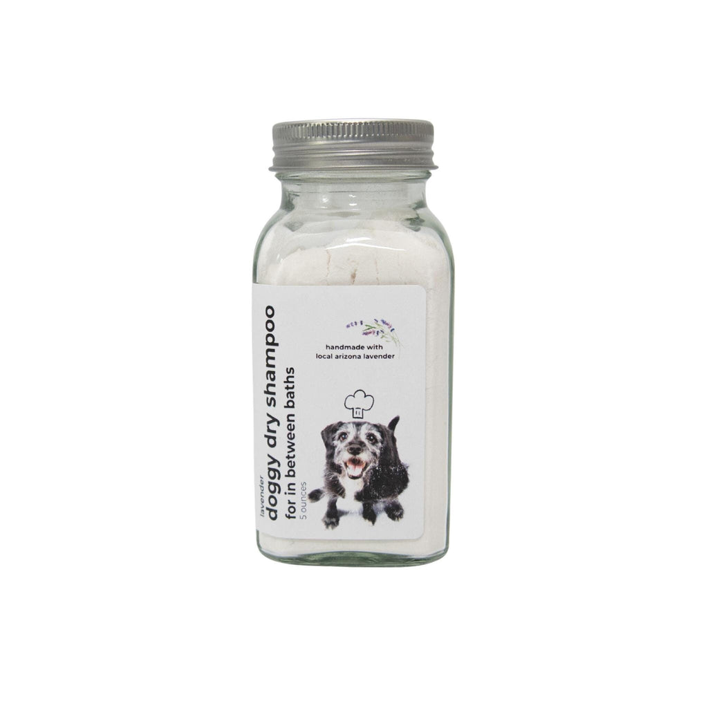 Lavender Dry Dog Shampoo: Gentle Waterless Cleaner for Sensitive Skin (6 ounce)
