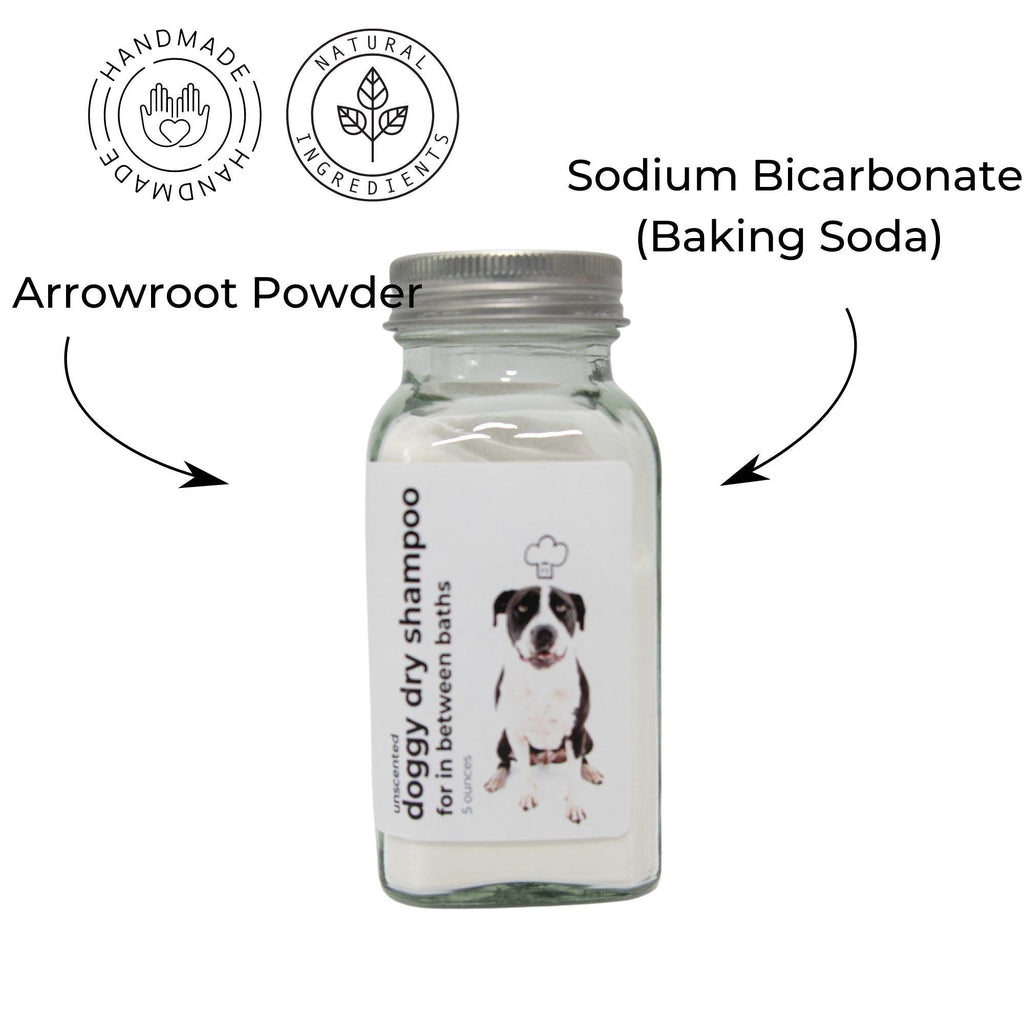 Unscented Dry Dog Shampoo: Waterless, Gentle, No Rinse - 6 oz