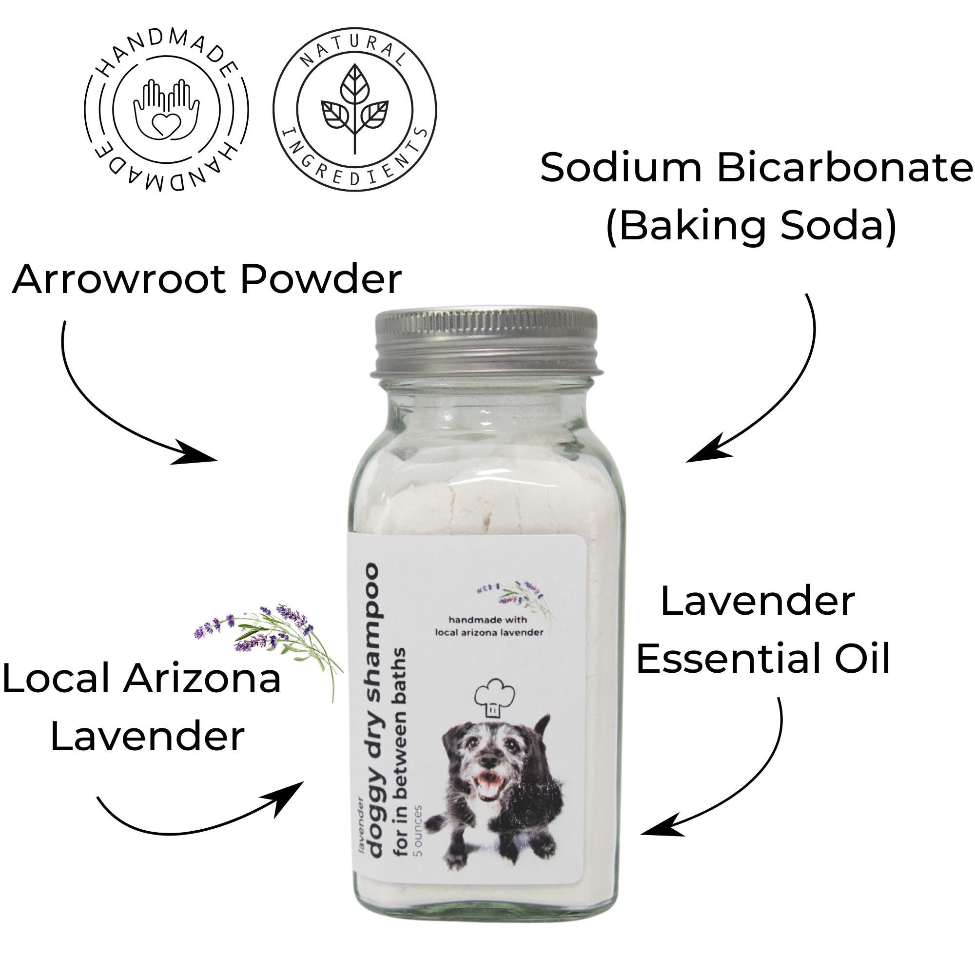 Lavender Essential Oil Dry Dog Shampoo: Calming Waterless Cleanser