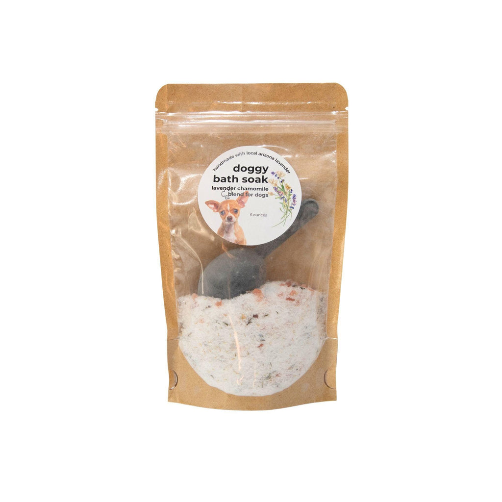 Lavender Chamomile Dog Bath Soak: Calming Aromatherapy Spa Treatment (6 ounces)