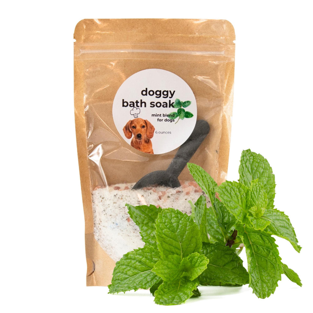 Mint Dog Bath Soaking Salts: Invigorating & Deodorizing - 6 oz