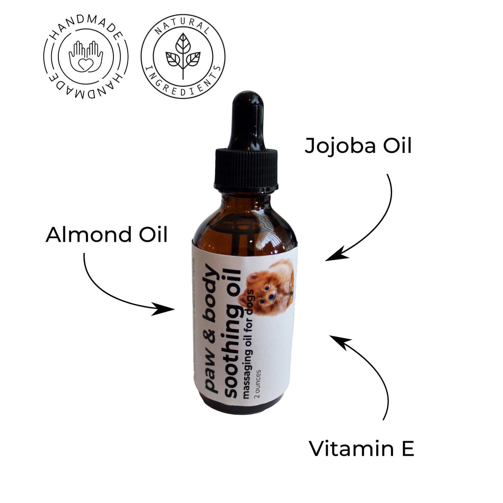 Luxury Dog Massage Oil: Natural Almond & Jojoba Soothing Blend