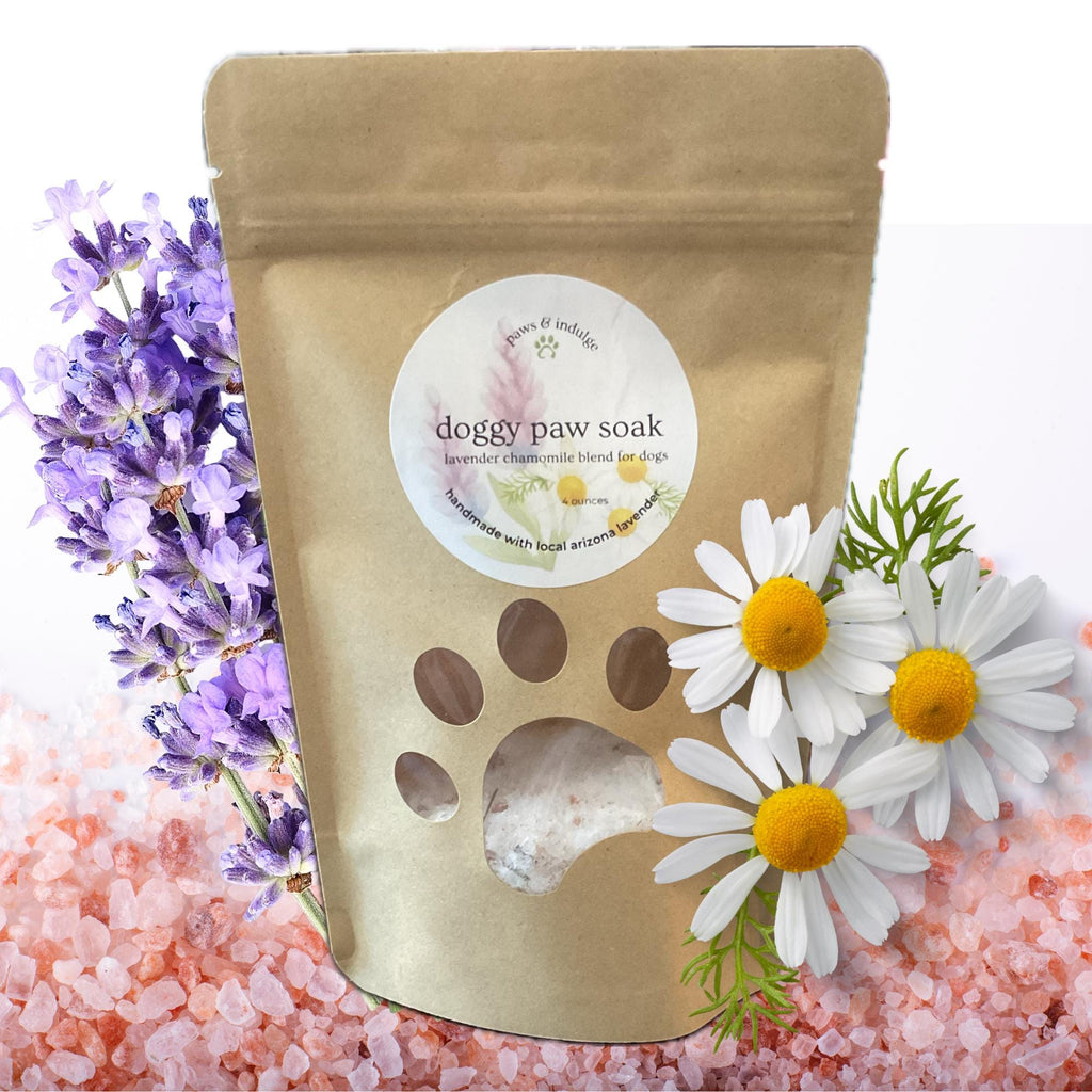 Lavender Chamomile Paw Soak – Soothing Relief with Epsom & Himalayan Salt - 4 ounces