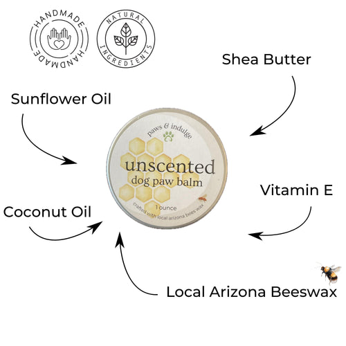 Beeswax Dog Paw Balm: Natural Care for Sensitive Paws (1 oz. tin)