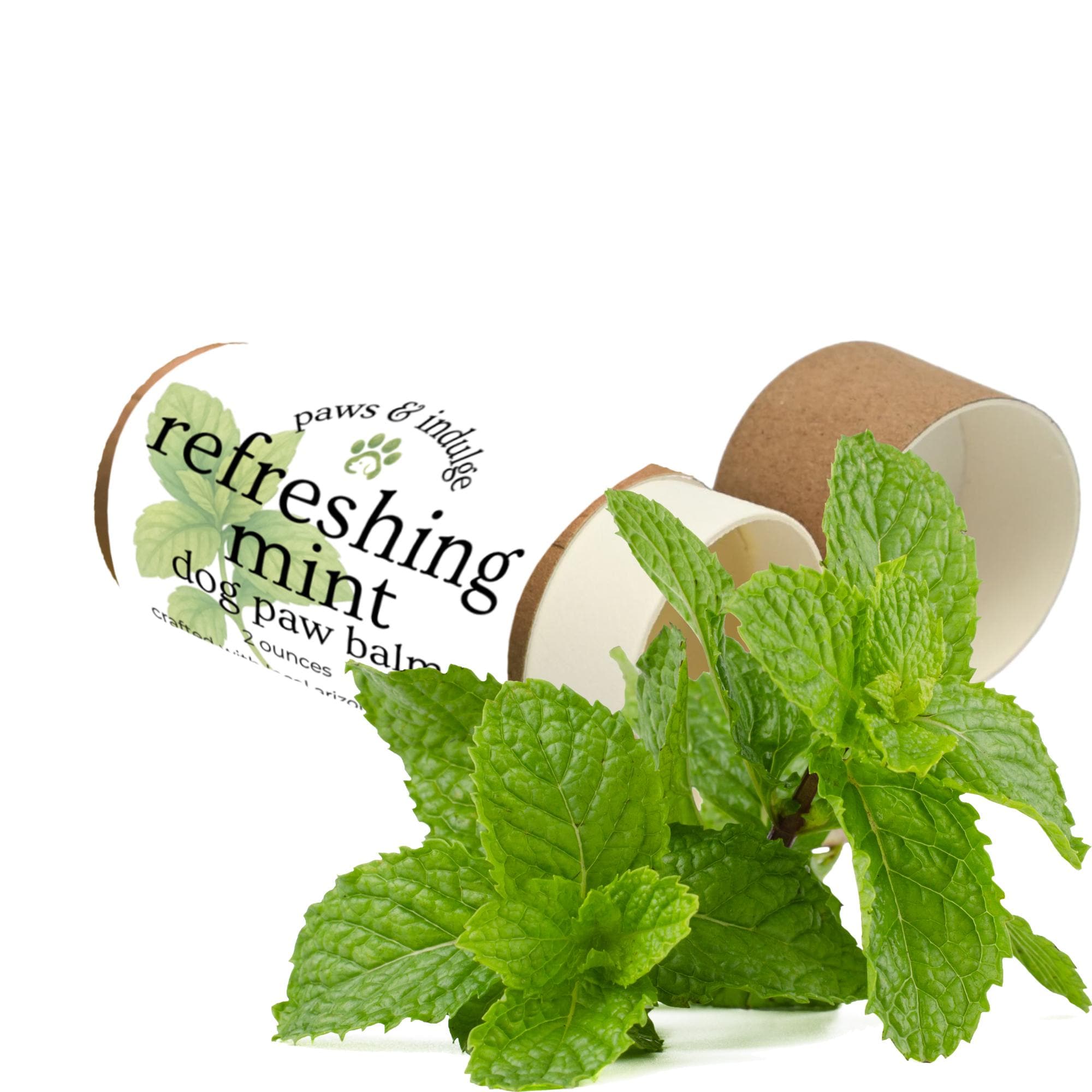 Mint Dog Paw Balm: Natural Beeswax Protection - 2 oz