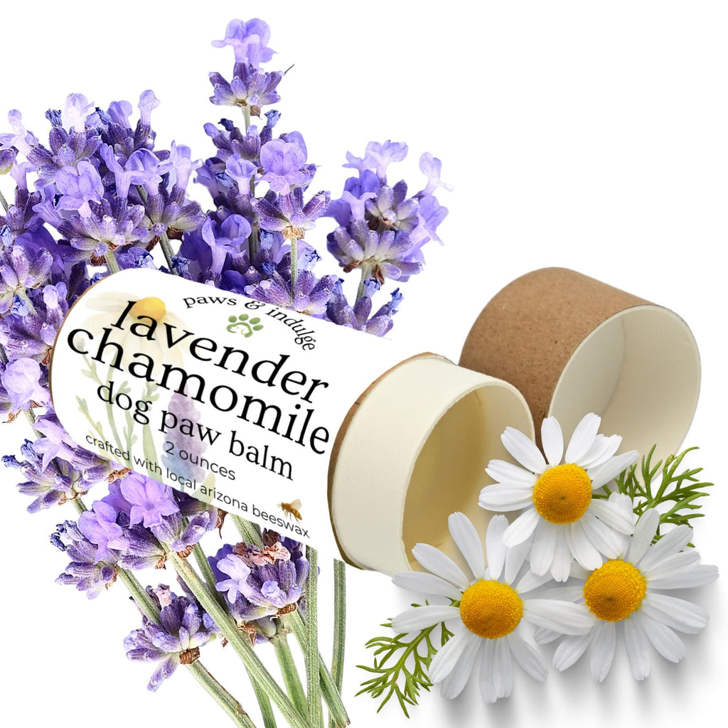 Lavender Chamomile Dog Paw Balm: Soothing Protection - 2 oz
