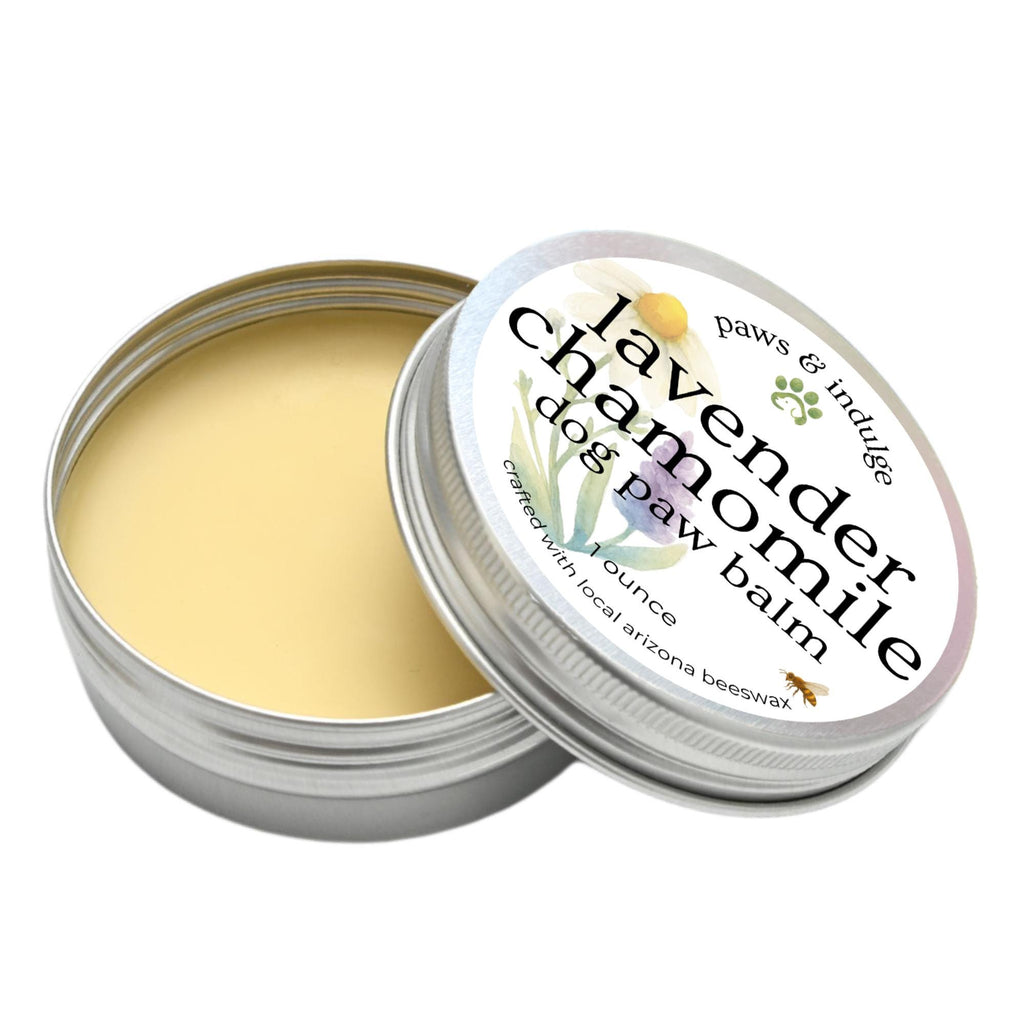 Lavender Chamomile Dog Paw Balm: Handcrafted with Beeswax (1 oz)