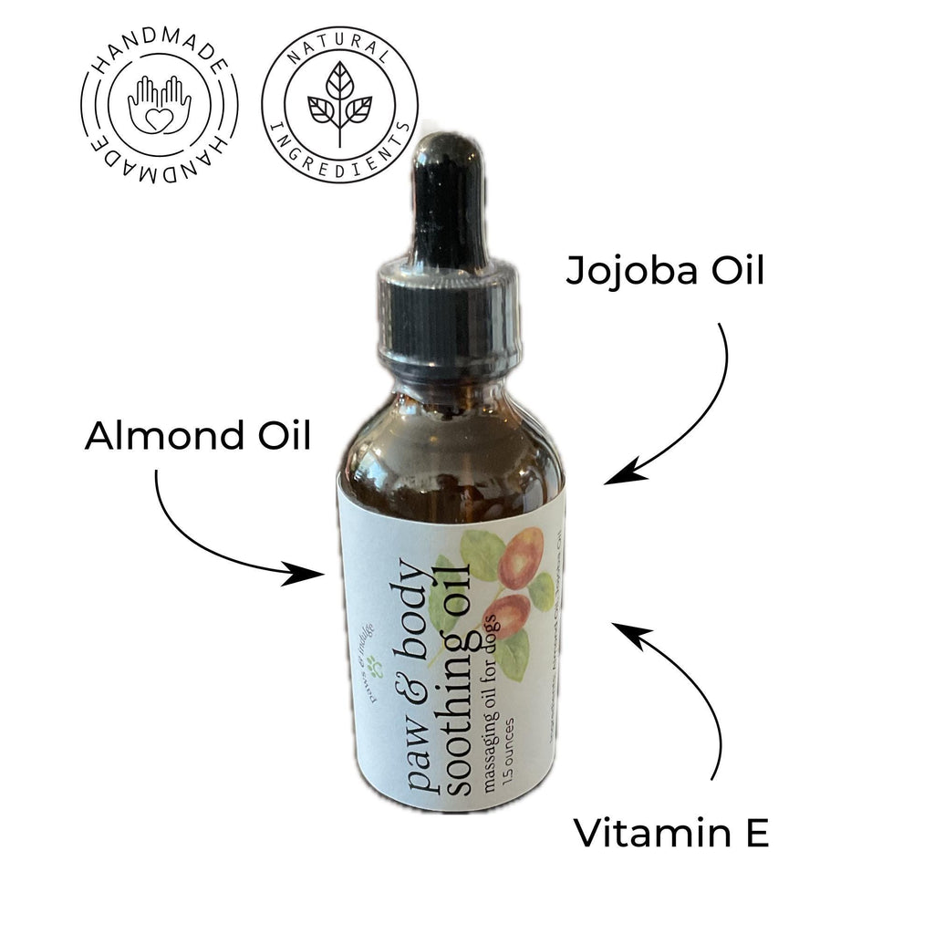 Dog Massage Oil: Natural Almond Oil & Vitamin E Spa Treatment