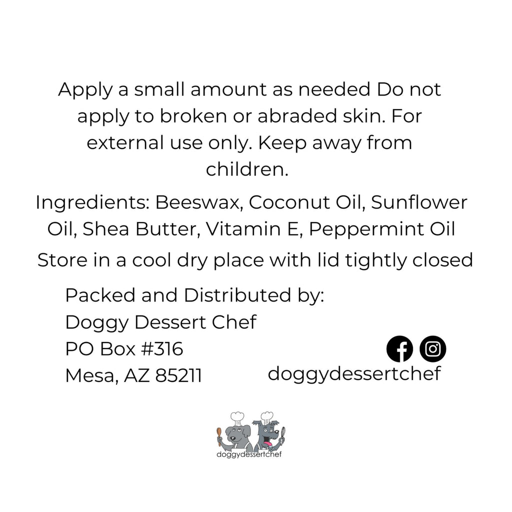 Beeswax Dog Paw Balm: Natural Care for Sensitive Paws (1 oz. tin)