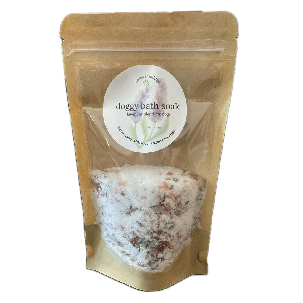Calming Lavender Dog Bath Soaking Salts: Natural Spa Treatment