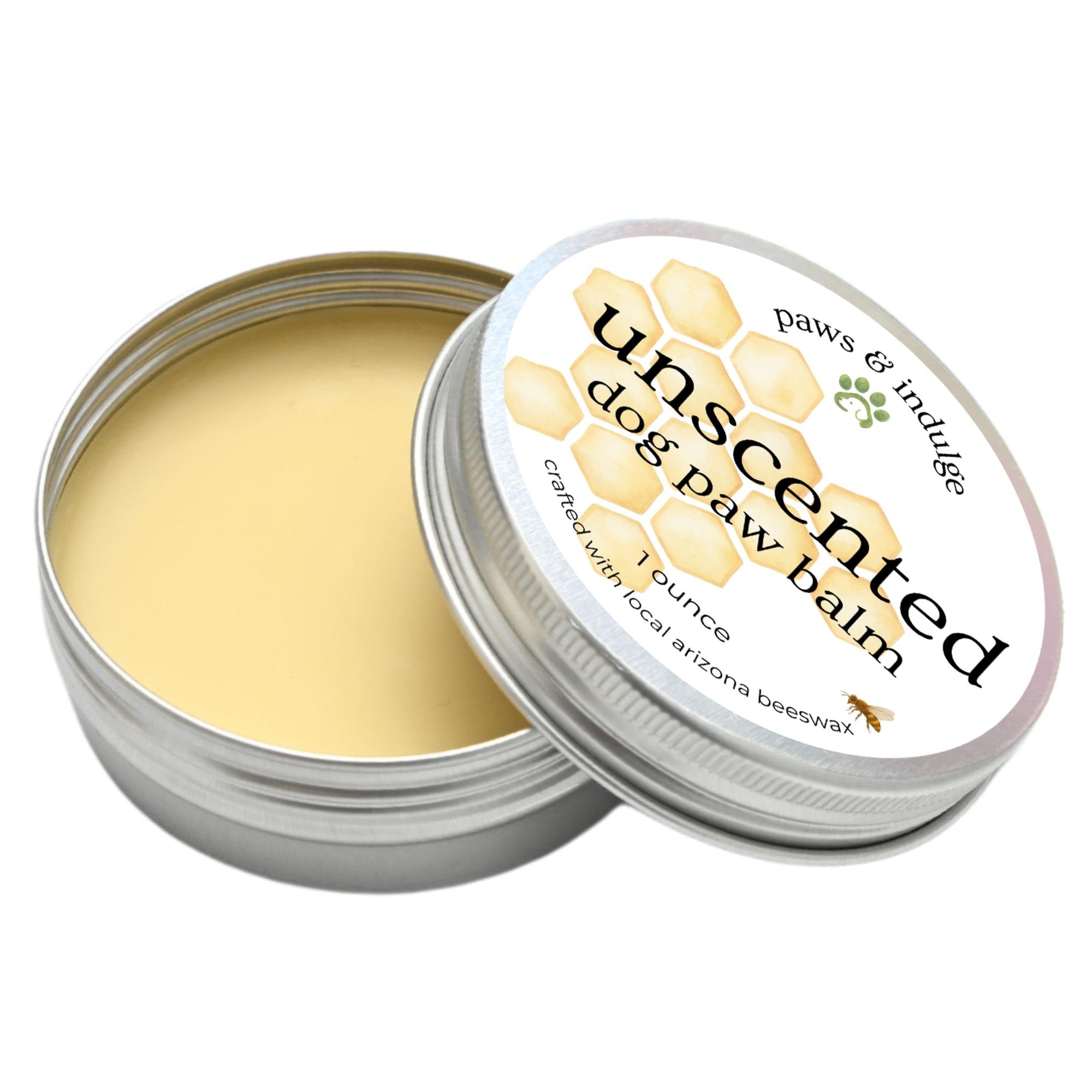 Handcrafted Dog Paw Balm: Locally Sourced Beeswax, Vitamin E (1 oz. tin)
